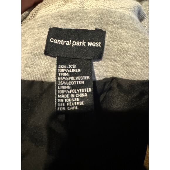 Central Park West Sahara Hooded jacket in Linen Black & Gray size XS - Picture 12 of 14